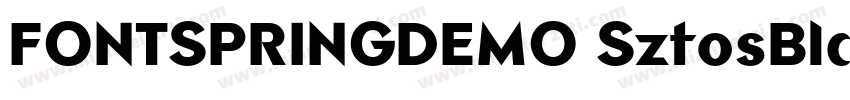FONTSPRINGDEMO SztosBlackRegularot字体转换